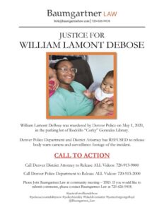 Smiling man holding baby on justice flyer