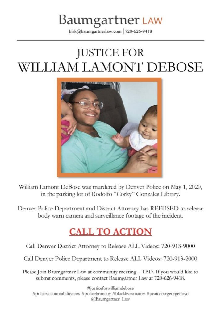 Smiling man holding baby on justice flyer