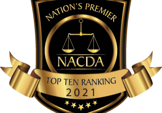 Gold NACDA top ten ranking shield 2021